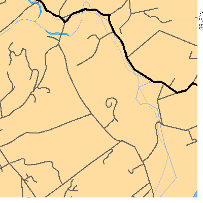 Zip code 19736 close-up map