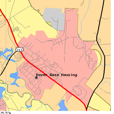 Zip code 19902 close-up map