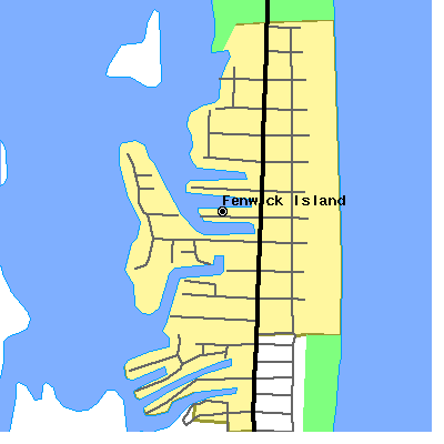 Zip code 19944 close-up map