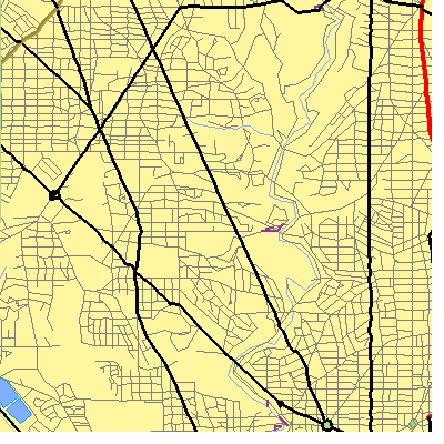 Zip code 20008 close-up map