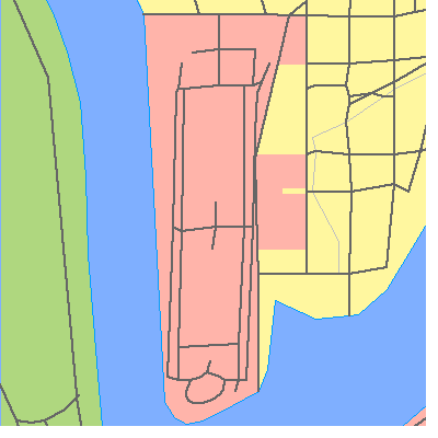 Zip code 20319 close-up map