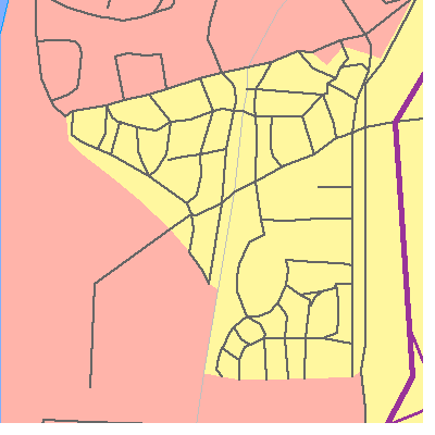 Zip code 20332 close-up map