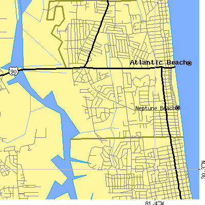 Zip code 32266 close-up map