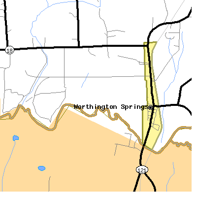 Zip code 32697 close-up map