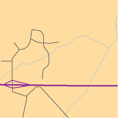 Zip code 32831 close-up map