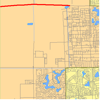 Zip code 33185 close-up map