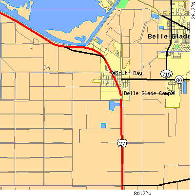 Zip code 33493 close-up map
