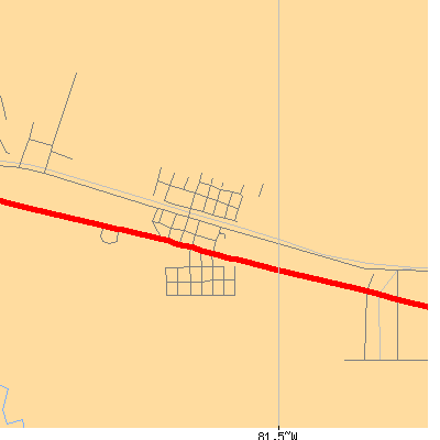 Zip code 33848 close-up map