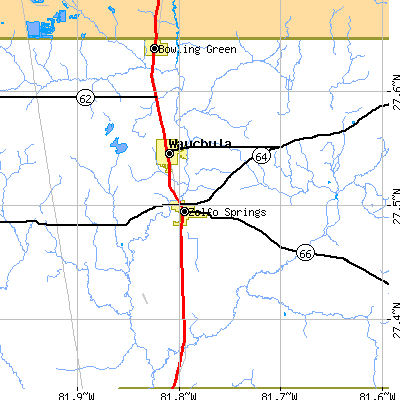 Zip code 33873 close-up map