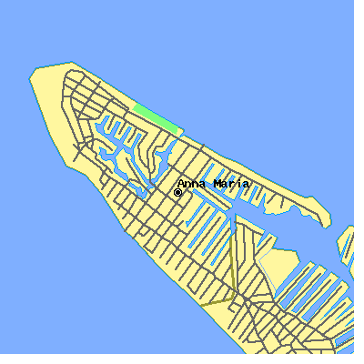 Zip code 34216 close-up map