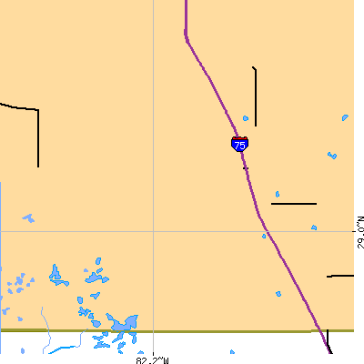 Zip code 34473 close-up map