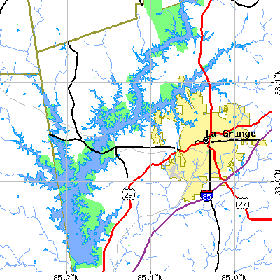 Zip code 30240 close-up map