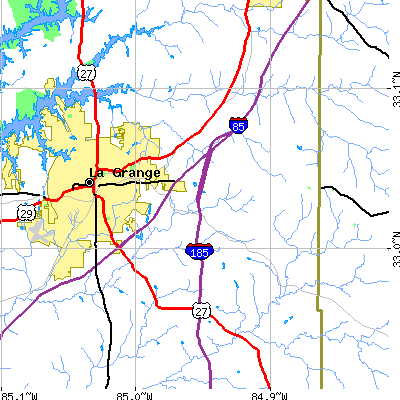 Zip code 30241 close-up map