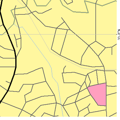 Zip code 30322 close-up map