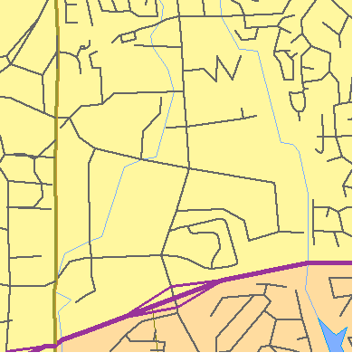 Zip code 30346 close-up map