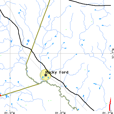 Zip code 30455 close-up map
