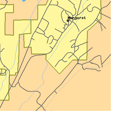 Zip code 35112 close-up map