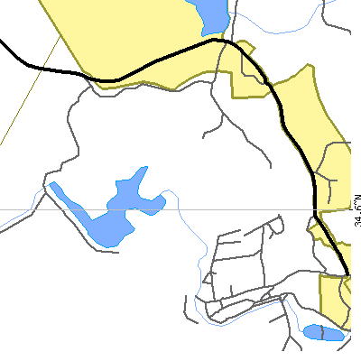 Zip code 30598 close-up map