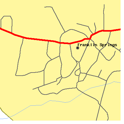 Zip code 30639 close-up map