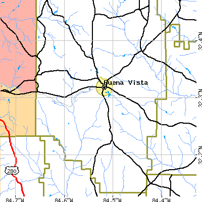 Zip code 31803 close-up map