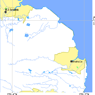 Zip code 96703 close-up map