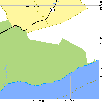 Zip code 96718 close-up map