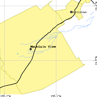 Zip code 96771 close-up map