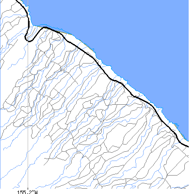 Zip code 96773 close-up map