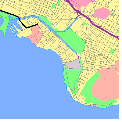 Zip code 96815 close-up map