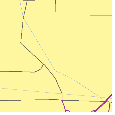 Zip code 83788 close-up map