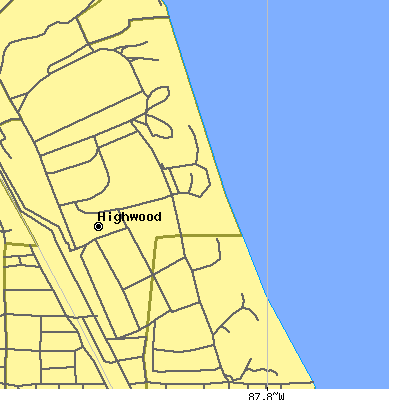 Zip code 60037 close-up map