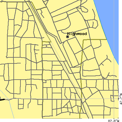 Zip code 60040 close-up map