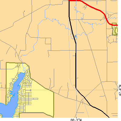 Zip code 60072 close-up map
