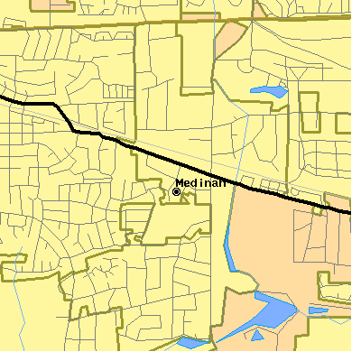 Zip code 60157 close-up map