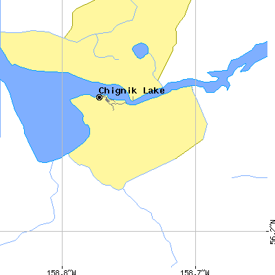 Zip code 99548 close-up map