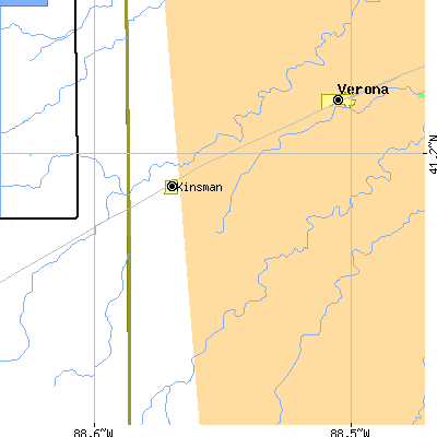 Zip code 60437 close-up map