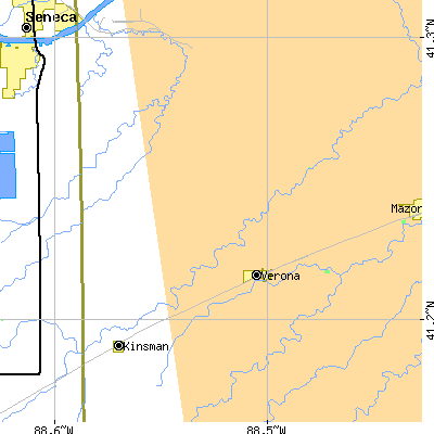 Zip code 60479 close-up map