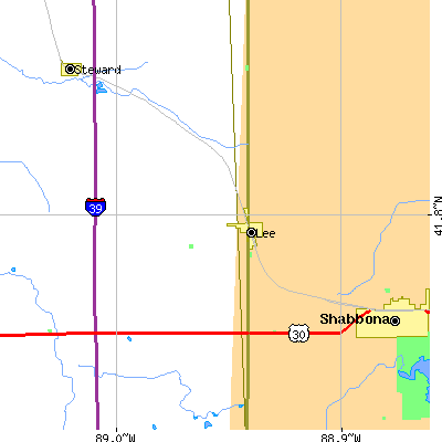 Zip code 60530 close-up map