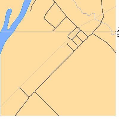 Zip code 60536 close-up map