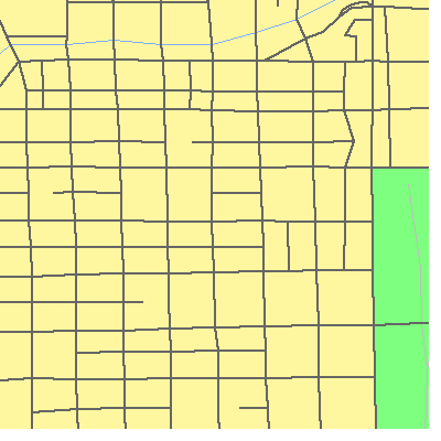Zip code 60602 close-up map