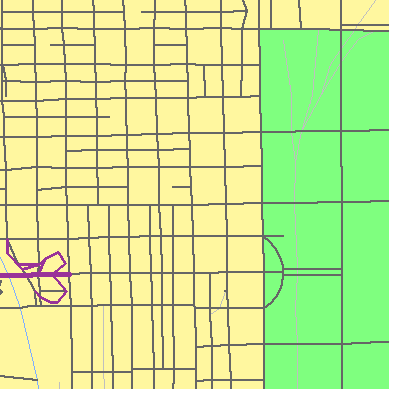 Zip code 60604 close-up map