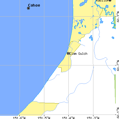 Zip code 99568 close-up map