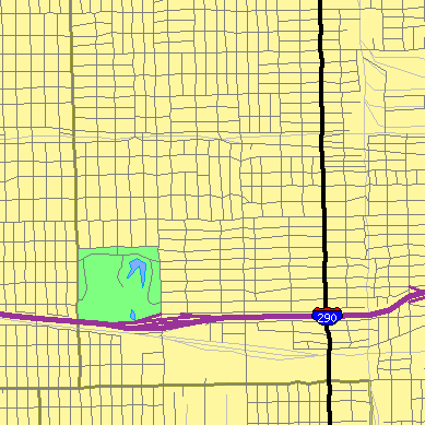Zip code 60644 close-up map