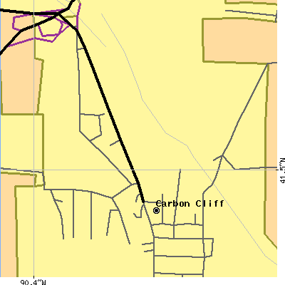 Zip code 61239 close-up map