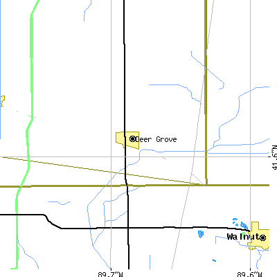 Zip code 61243 close-up map