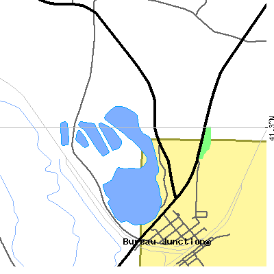 Zip code 61315 close-up map