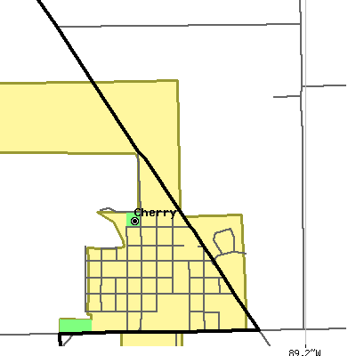 Zip code 61317 close-up map
