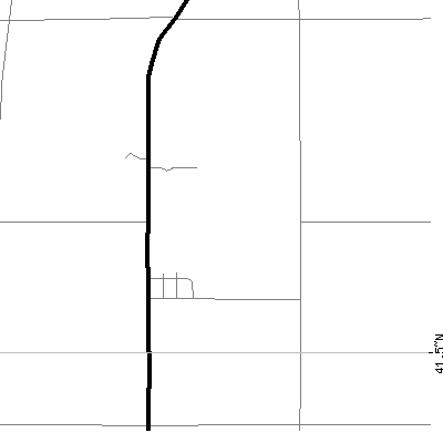 Zip code 61328 close-up map