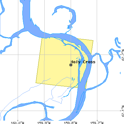 Zip code 99602 close-up map