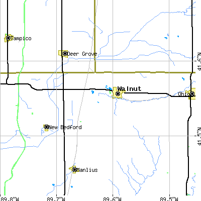 Zip code 61376 close-up map